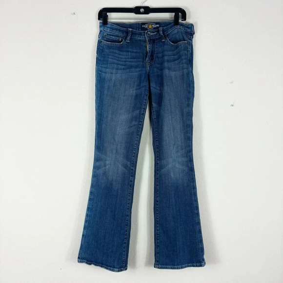 Lucky Brand Sweet N Low Flare Wide Leg Blue Jeans size 2/26 - Picture 2 of 16